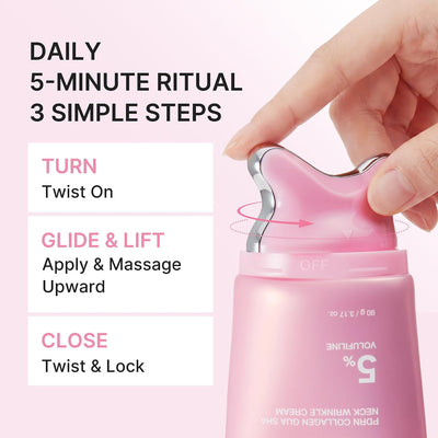 PDRN Gua Sha Neck Cream — Firming Ritual
